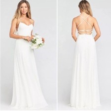 Show Me Your MuMu Godshaw Goddess White Maxi Dress Sz L