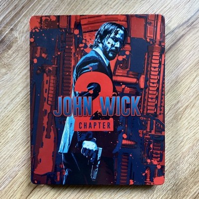 John Wick: Chapter 2 (Blu-ray/DVD, 2017) Limited Edition Steelbook LIKE NEW