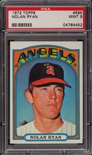 1972 Topps #595 Nolan Ryan HOF PSA 9 Mint 04784452 