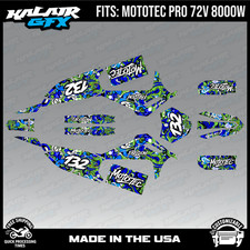 Graphics Kit for MotoTec Pro 72v 8000W (All Years) Vandal Series - GREEN