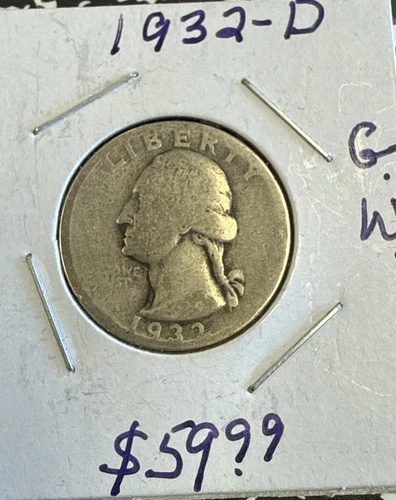 1932-D Washington Quarter — photo from the most recent tracked eBay sale