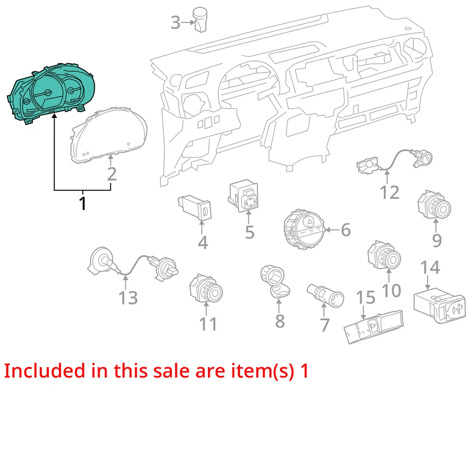 Cuadro de instrumentos velocímetro Toyota Yaris 2015-2017 83800-0u090 MV162 Foto 3 de 4