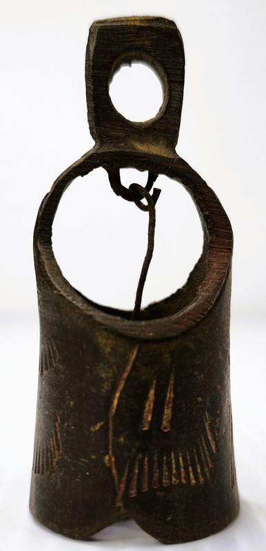 Antique Brass Bird Dog Bell