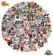 50PCS Rock Hip Hop Graffiti Stickers Waterproof Decals for Laptop Guitar