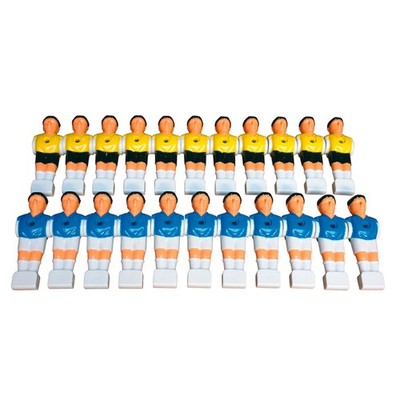 Kicker Tischfußball Kickerfiguren Mannschaften Set 22 Figuren für Ø 16mm Stangen