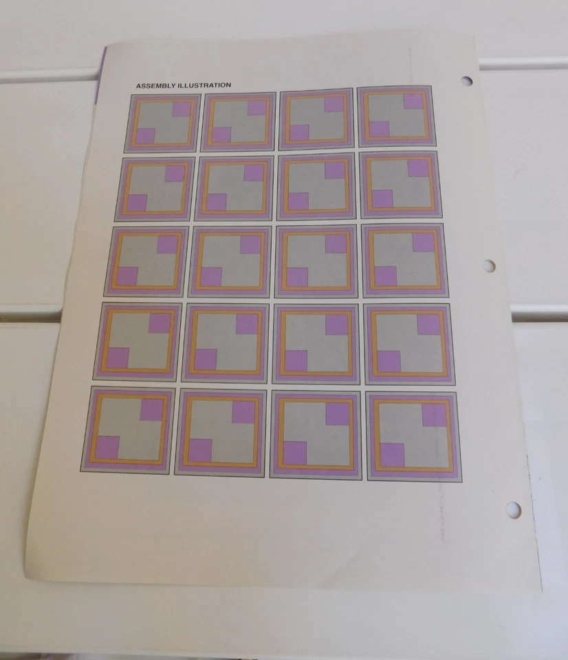 CROCHET Annie Afghan Quilt Club “Mosaic Tile” Pattern Pamphlet Free Ship - Image 3 of 3