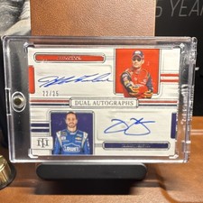 Panini 2025 National Treasures Dual Autographs Jeff Gordon Jimmie Johnson /25