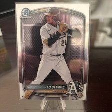 2025 Bowman Draft Leo De Vries Prospect Chrome #BDC-87 Athletics
