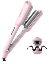 TYMO ROVY Wave Curling Iron, Ceramic Easy to Use Pink Full Size Ionic