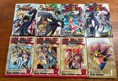 8 Yu-gi-oh! Books Manga Shohen Jump 5D'S Zexal Takahashi Graphic Novels Used
