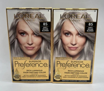 2x L'Oreal Paris Superior Preference Luminous Fade-Defying Permanent Hair Color,