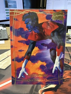 2024 UD Marvel Masterpieces Xl Gold Foil Nightcrawler 1855/1999