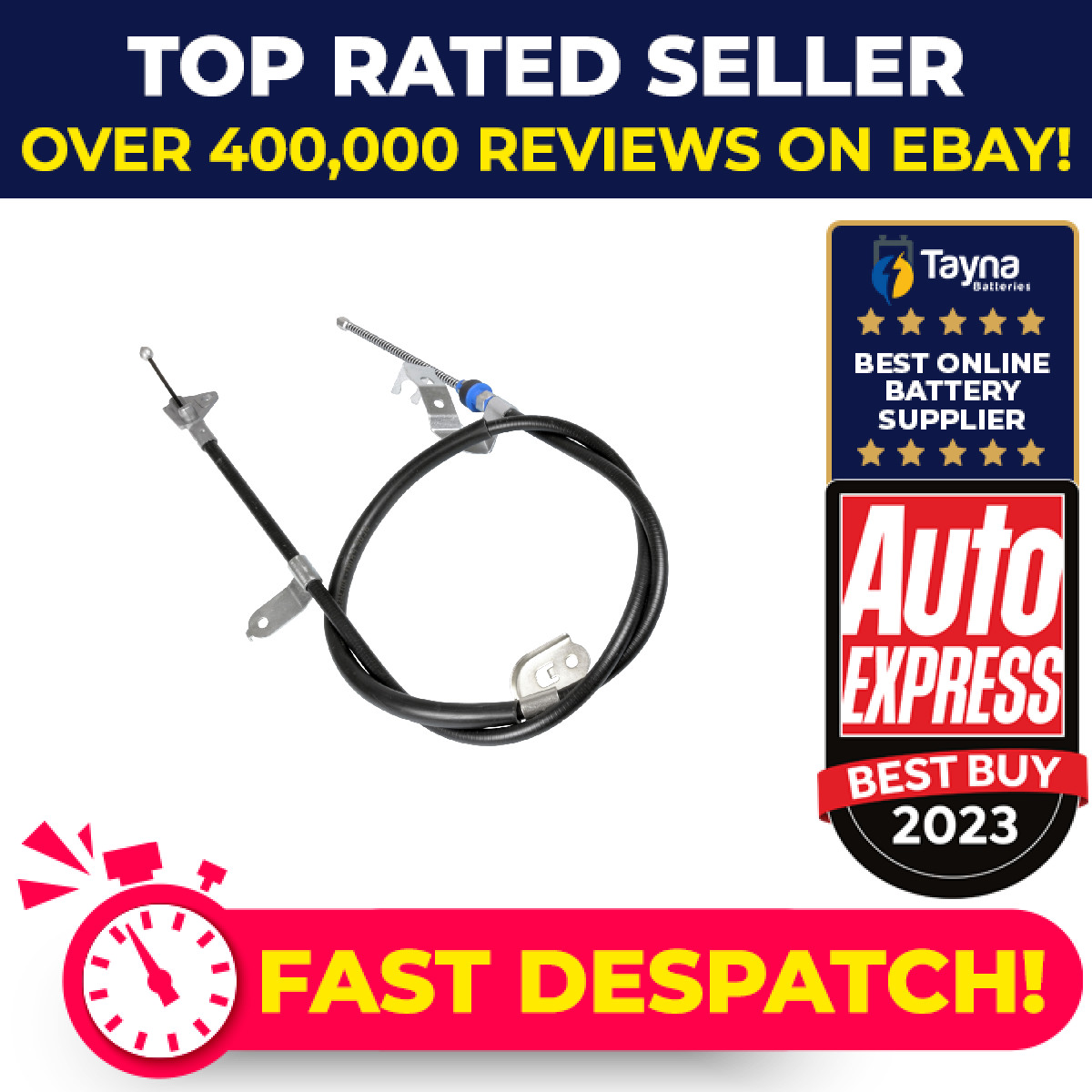 Handbrake Cable fits CITROEN C1 Mk1 1.4D Rear Left 05 to 14 8HT(DV4TD) Quality