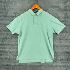 Polo Ralph Lauren Short Sleeve Teal Polo Shirt Men's Size Large Purple Pony