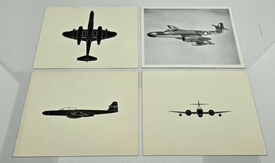 Gloster Meteor NF Mk.14 Flugzeug Erkennungskarten Set Fighter R.O.C. Silhouette