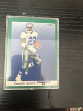 Emmitt Smith Fleer 91 Football Card Near Mint