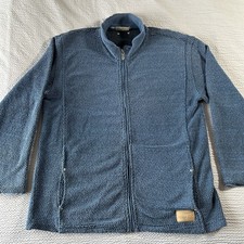 Weird Fish Macaroni Transom Full Zip Sweatshirt Sea Blue Mens Size XL Vintage