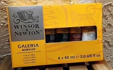 Winsor & Newton Galeria Acrylic: Set of 6, 60ml Colors tube
