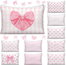 10 Pcs Valentines Coquette Bow Cosmetic Bag for Valentine'S Day Wedding Nurses D