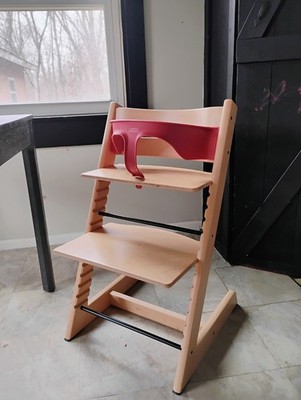 stokke tripp trapp high chair with harness and feet