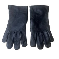 Gloves Black Leather Unisex 100 Sheepskin