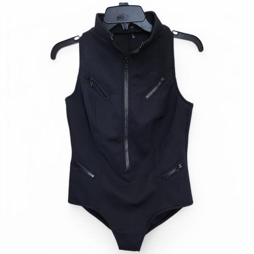 Magicsuit Laguna Coco One Piece Scuba Swimsuit Black Sz 16W Zip Front High Neck