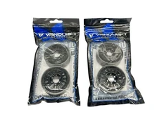 Vanquish Products 1.9 KMC KM445 Impact Blk Anodized VPS07801 Set Of 4 Nip #14689