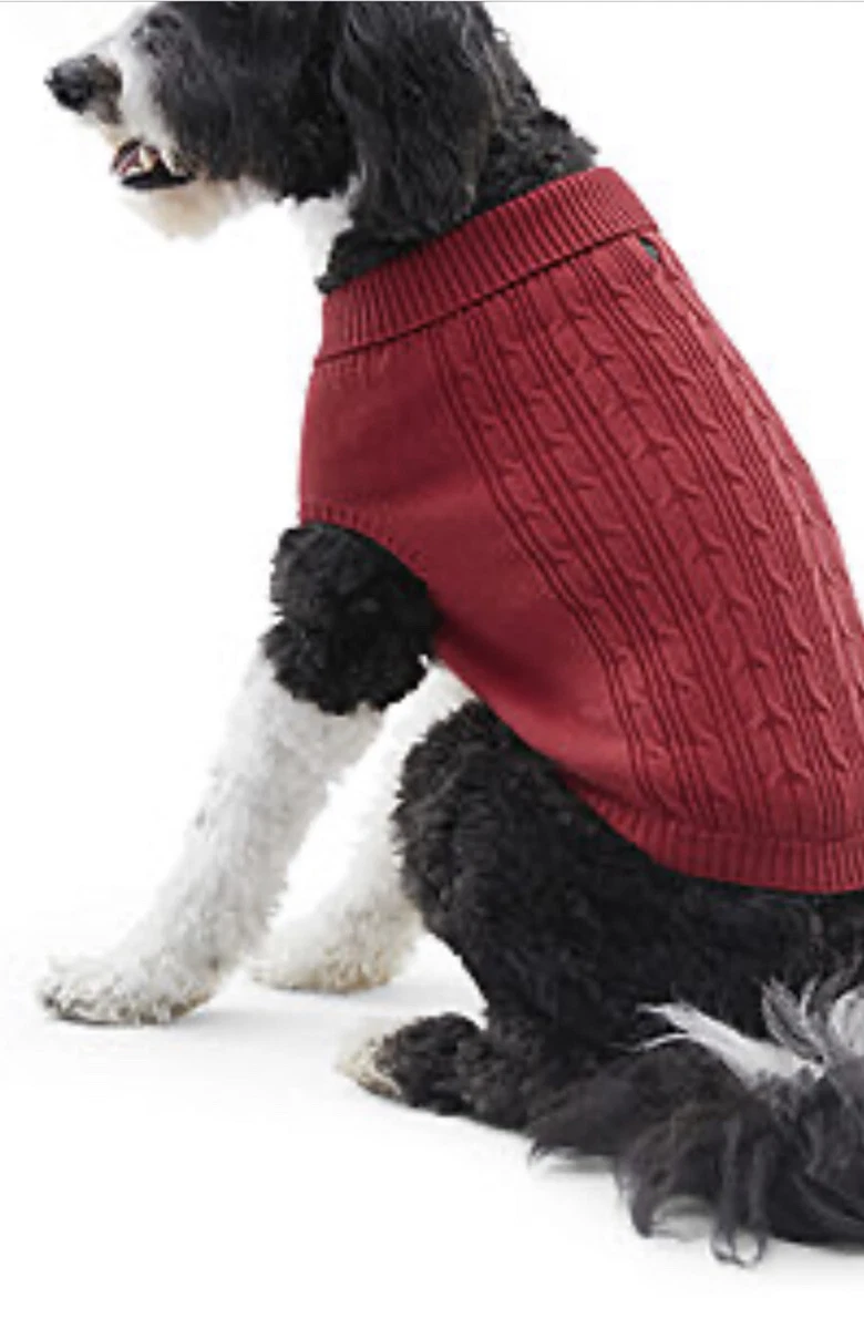 New! st johns bay red dog sweater Size M-L | eBay