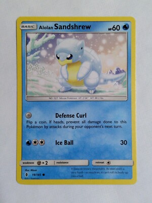 Pokmon TCG Alolan Sandshrew Sun & Moon: Guardians Rising 19/145 Regular Common | eBay Pokmon TCG Alolan Sandshrew Sun & Moon: Guardians Rising 19/145 Regular Common | eBay
