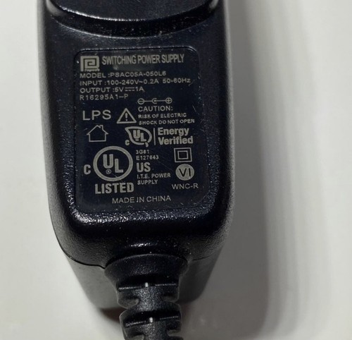 Switching Power Supply AC Adapter Model PSAC05A-050L6 5V 1A - Picture 2 of 3
