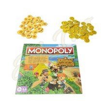 Monopoly ANIMAL CROSSING Replacements 40 Five Bell & 54 Bell Coins + Manual NEW