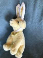 FAO Schwarz Plush Light Yellow Very Cute Labrador Puppy Dog w Easter Bunny Ears