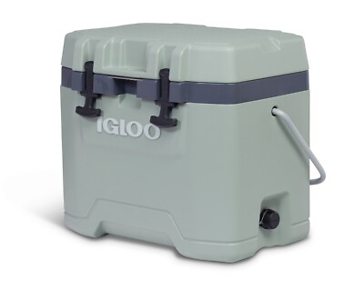 Portable 25 QT Hard Sided Ice Chest Cooler Outdoor Camping Storage Coolers Green