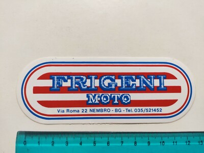 VINTAGE 80s ORIGINAL MOTORCYCLE NEMBRO BERGAMO STICKER FRIDGE STICKER STICKER