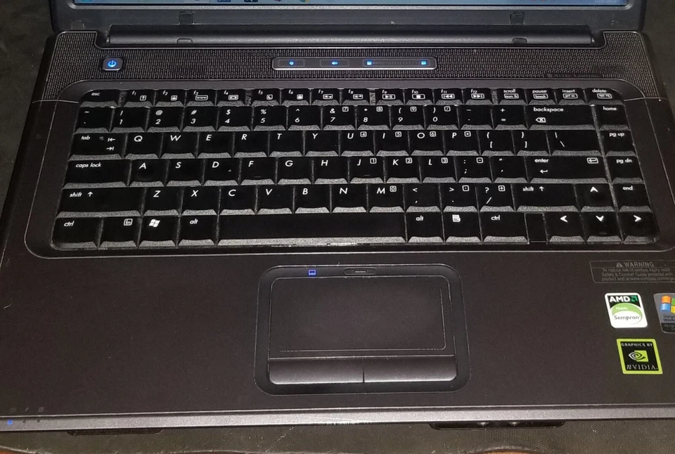 Compaq Presario Laptop V6101us AMD 1.8 GHz 250GB 4GB DDR2 Dvdrw  Wifi - Image 2 of 4