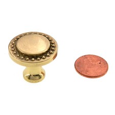 Amerock Advantage Bright Brass 1" Round Cabinet Knob Pull BP1440-3