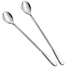 9-Inch Long Coffee Spoons for Coffee Bar Coffee Stirrers Ice Cream Spoon Tea Sp