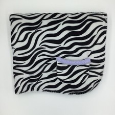 Koala Baby Zebra Black White Purple Sherpa Blanket Velour Pocket