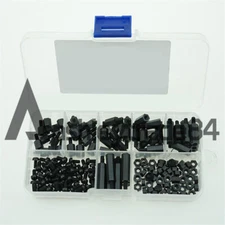 180pcs M3   Black   M-F Spacers/ Screws/ Nuts Assorted Kit, Standoff #F22