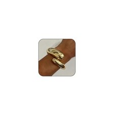 Chunky Gold Bangle Bracelet for Women,Thick Gold Plated Cuff Bangles,Hinged A...