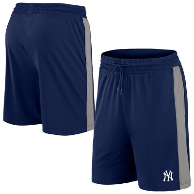 MLB New York Yankees Shorts Iconic Poly Short Woven Panels kurze Hose Training