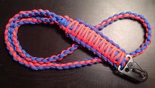 ONE (1) Paracord Lanyard + HK HOOK FOB 550 Cord USA Custom Colors! TJPARACORD