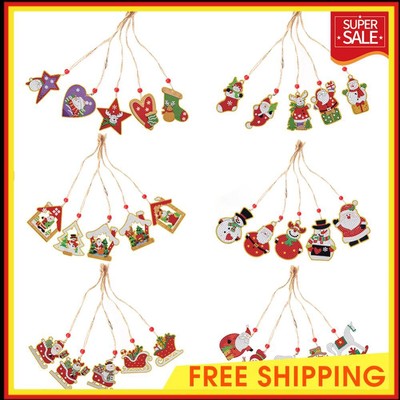 5pcs Diamond Painting Xmas Decoration DIY Handmade for Children Christmas Gift