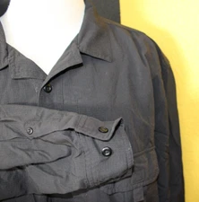 Propper Mens Shirt Large Button Vented Pockets Nylon Roll tab Sleeves Hook Loop