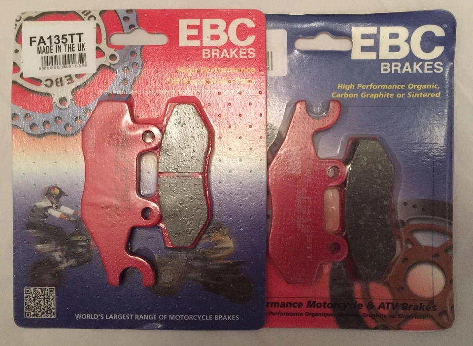 Pastilhas de freio a disco dianteiras de carbono EBC compatíveis com KAWASAKI KAF1000 MULE PRO (2016 a 2024) - Imagem 2 de 4