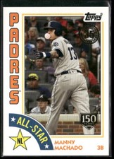 2019 Topps #84AS-MM Manny Machado 1984 Topps All-Stars 150th Anniversary #/150