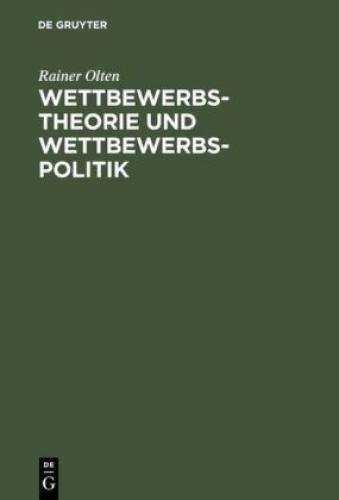 Thumbnail - Wettbewerbstheorie Und Wettbewerbspolitik 2208