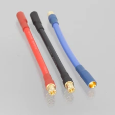 1set Quadcopter Motor Controller ESC Bullets 6.5mm M to 5.5mm F 10AWG 4~20" wire