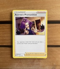 Pokemon Acerola's Premonition 129/172 Uncommon Card Brilliant Stars