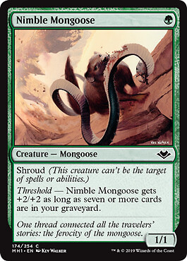 MTG - Nimble Mongoose - Foil, Modern Horizons